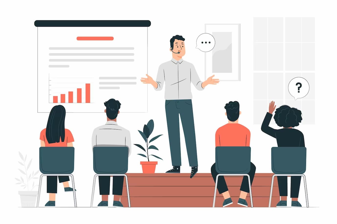 Đào tạo 1 seminar concept illustration 114360 7480