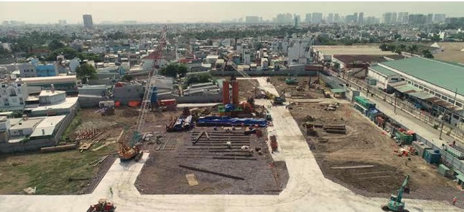 DỰ ÁN THI CÔNG CỌC KHOAN NHỒI  VÀ TƯỜNG VÂY KHU ĐÔ THỊ XANH